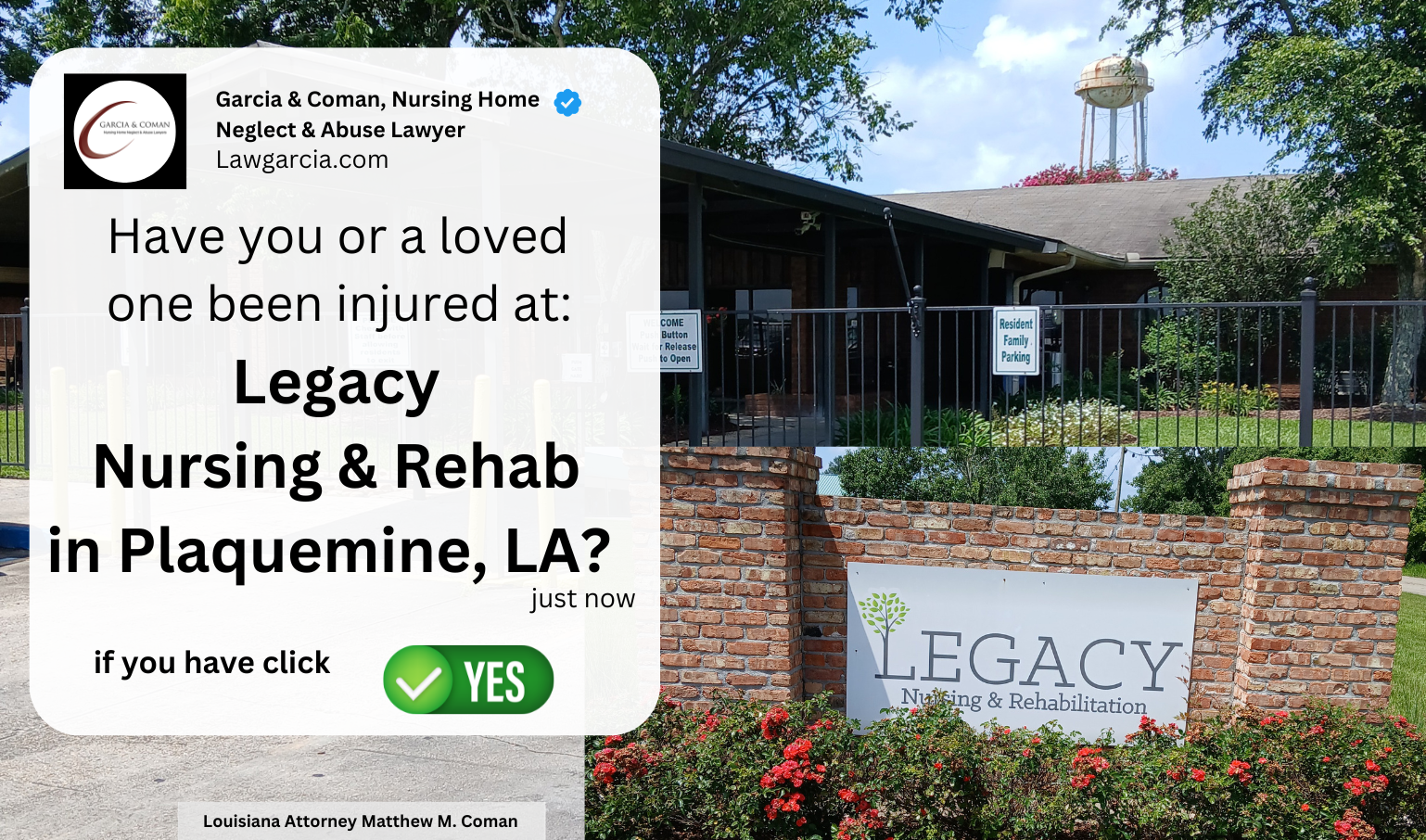 Legacy Nursing and Rehabilitation of Plaquemine