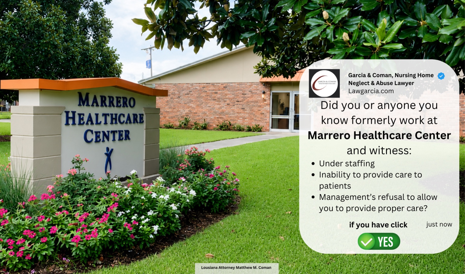 Marrero Healthcare Center employee outreach